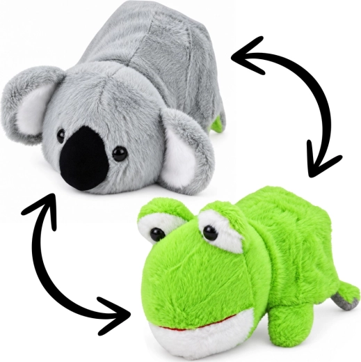 Due animaletti in un unico peluche