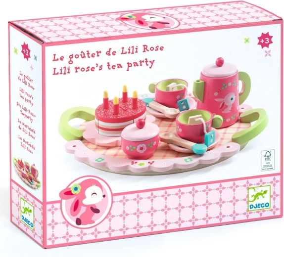 Servizio da tè in legno Djeco Lili