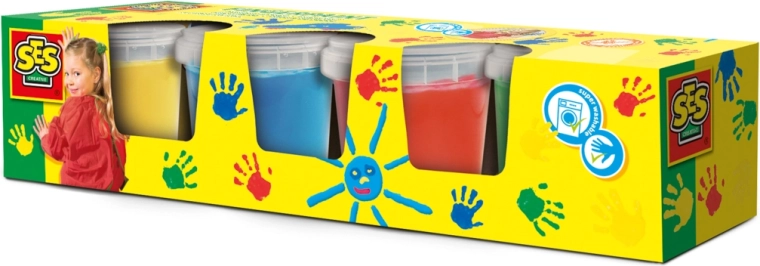 Colori a dita SES Creative 4 x 145 ml