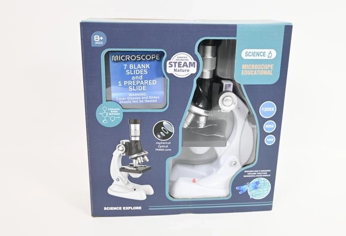 Microscopio educativo per bambini 100–1200×