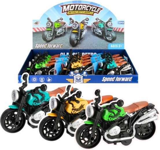Moto retrò – modello in metallo 13 cm per bambini
