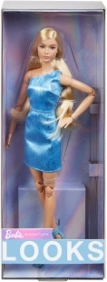 Barbie Looks Bionda in Abito Blu