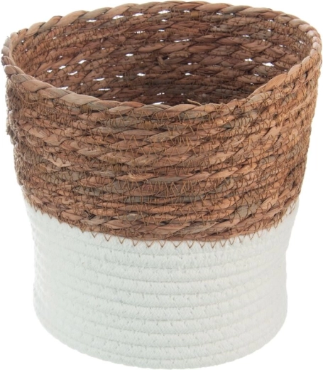 Cestino contenitore medio in foglie di mais 20 × 20 × 18 cm