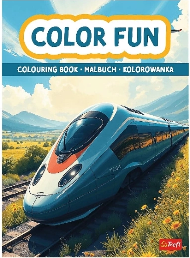 Libro da colorare: treni e aerei