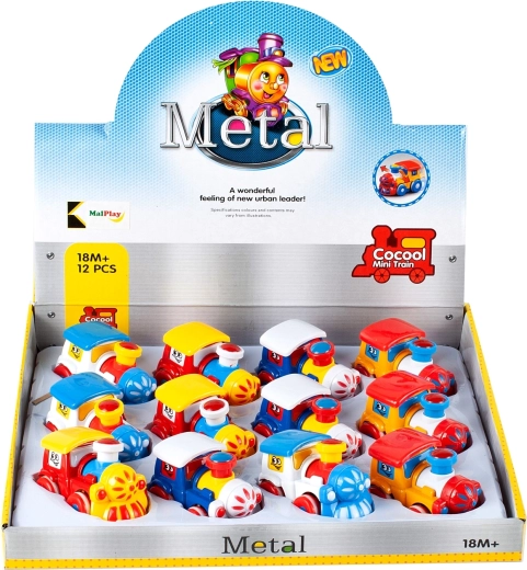 trenino in metallo con trazione a inerzia