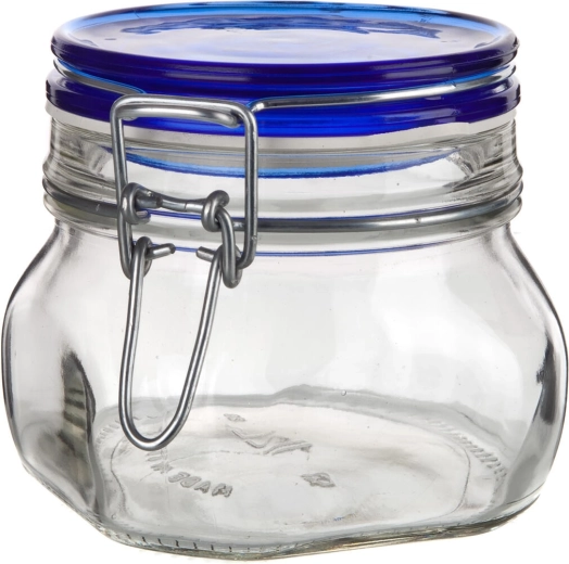 Barattolo ermetico in vetro 500 ml FIDO Blue con chiusura a leva