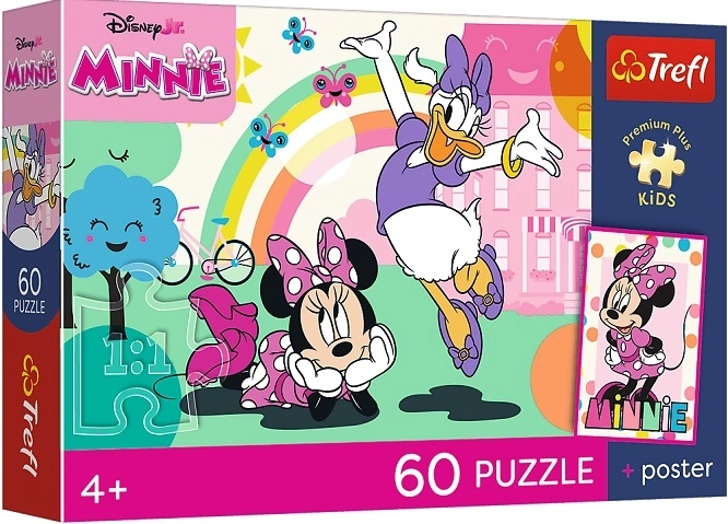 Trefl Premium Plus Kids puzzle per bambini Sorriso di Minnie 60 pezzi