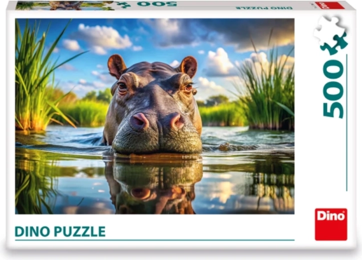 Puzzle DINO Ippopotamo carino 500 pezzi