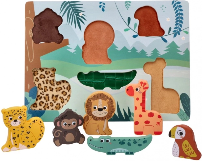 Puzzle 3D in legno Animali Safari