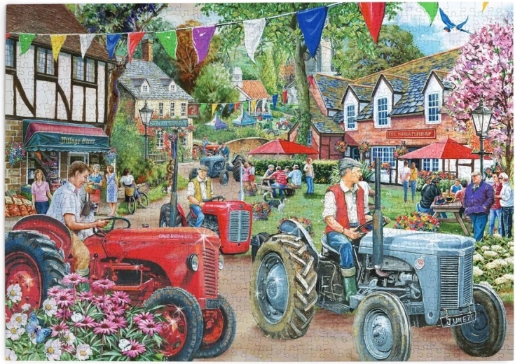Puzzle House of Puzzles Sfilata di trattori 1000 pezzi