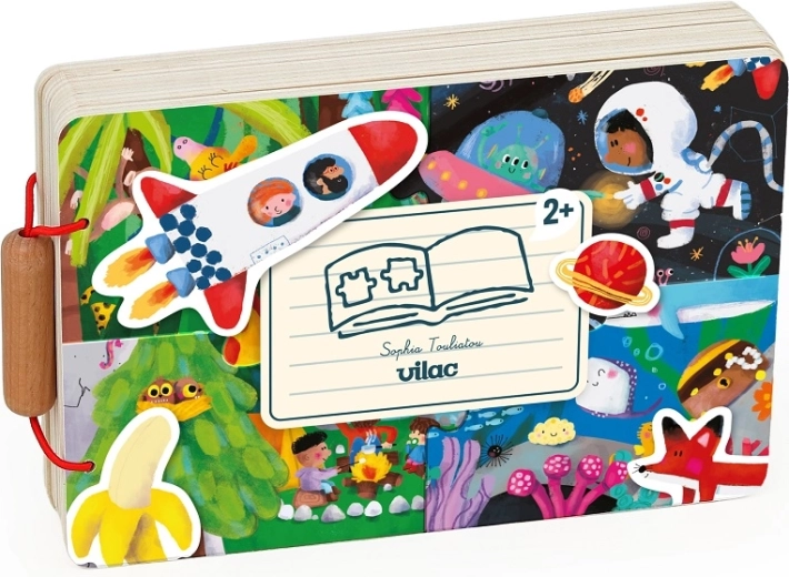 Libro in legno Vilac con puzzle – avventura