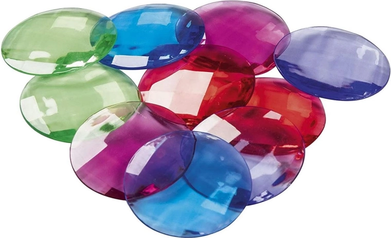 10 cristalli colorati da raccogliere e per i giochi