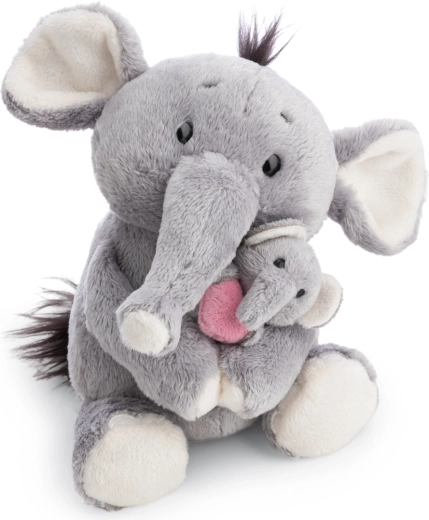 Elefante di peluche Nici con cucciolo little & me