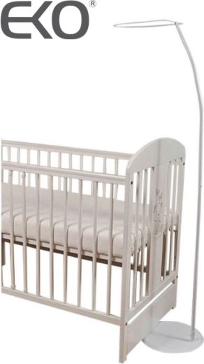 EKO supporto per baldacchino autoportante in metallo, bianco, 1,6 m