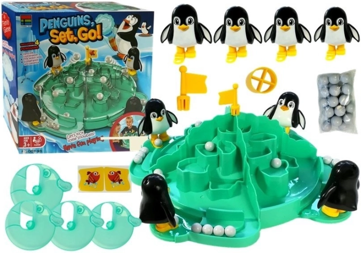 Ghiacciaio dei Pinguini – gioco da tavolo familiare con palle di neve