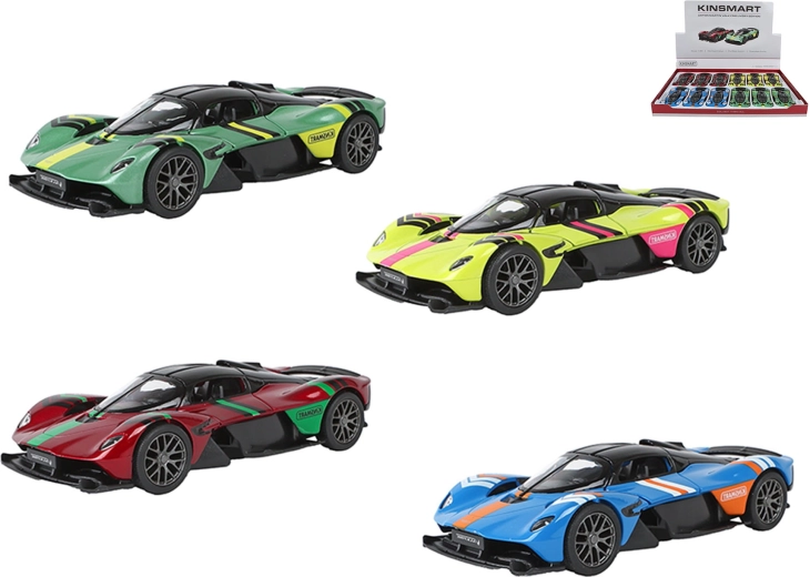 Kinsmart Aston Martin Valkyrie Livery Edition modello in metallo 1:36 con meccanismo a retrocarica