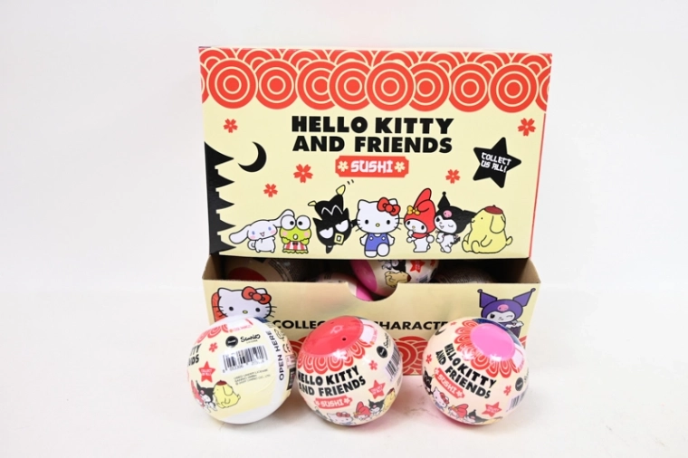 Hello Kitty statuetta da collezione in capsula 75 mm motivo Sushi