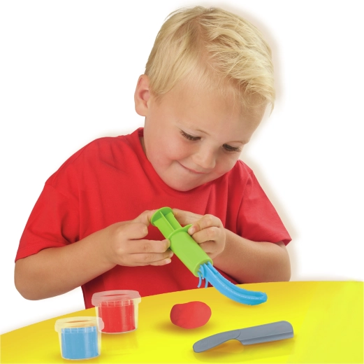 2 colori di pasta da modellare nella confezione