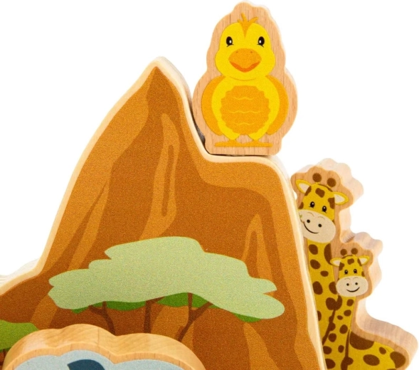 Figure in legno massiccio per le manine