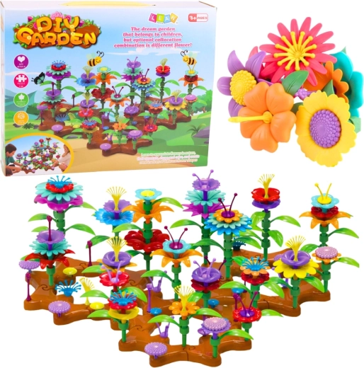 Set di costruzione fiori Giardino creativo 148 pz
