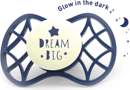 Succhietto ortodontico 6m+ fosforescente Blue Moon
