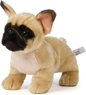 Bulldog francese di peluche eco-friendly 24 cm