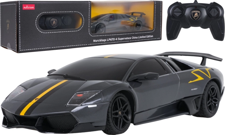 Rastar RC Lamborghini Murciélago LP670-4 Superveloce 1:24 grigio