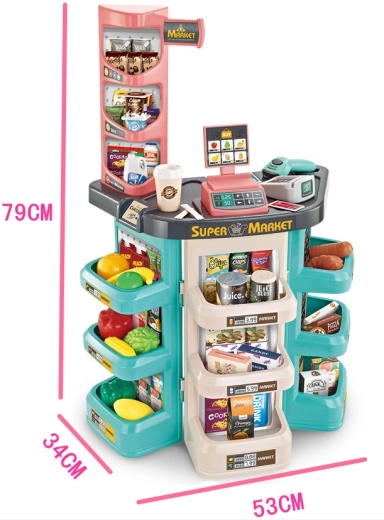 Cassa interattiva con scanner e lettore di carte