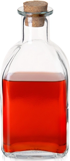 Bottiglia di vetro con tappo in sughero 270 ml