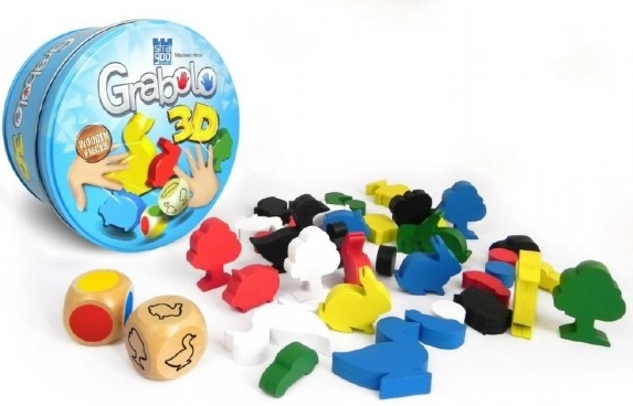 Gioco da tavolo Grabolo 3D con figurine in legno