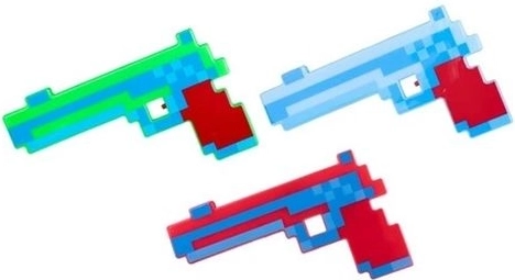 Pistola pixel per bambini con luce e suono