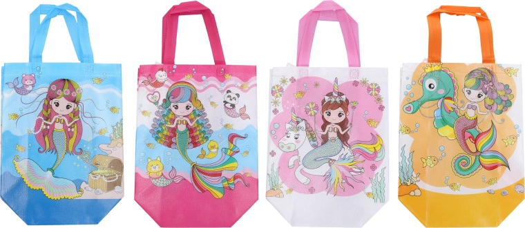 Borsa regalo XS 22x23x11 cm per bambini - tessuto non tessuto