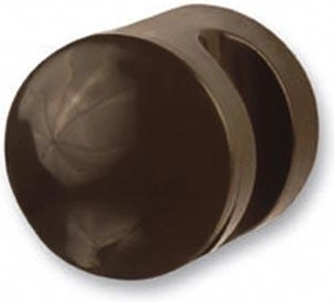 Sfera girevole con rosetta tonda, bianca, plastica