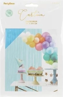 Tenda scintillante per feste azzurro chiaro 100 × 200 cm