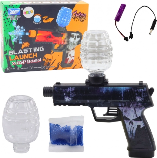 Pistola ad acqua gelata con disegno teschio