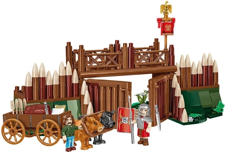 Porta autentica del campo romano con apertura