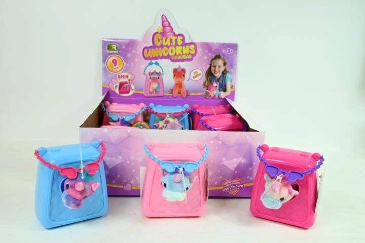 Borsetta per bambini con unicorno di peluche