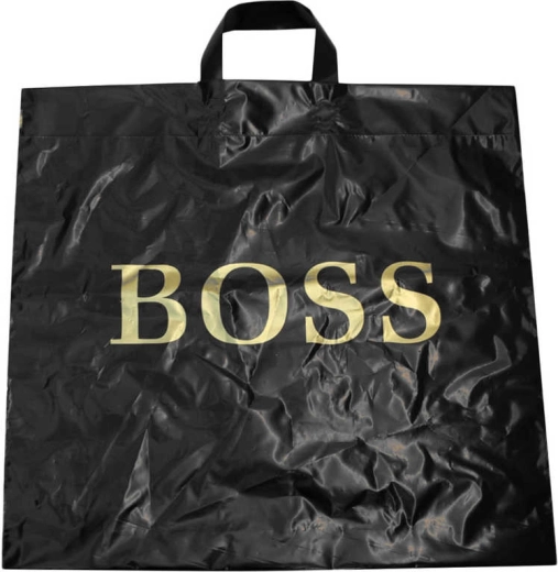 Busta per la spesa in plastica BOSS nera 50 × 50 cm