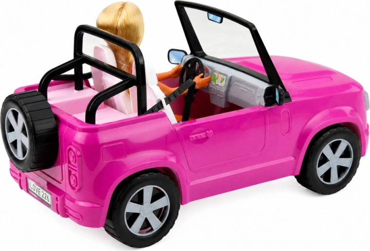 Grande cabriolet viola per corse avventurose