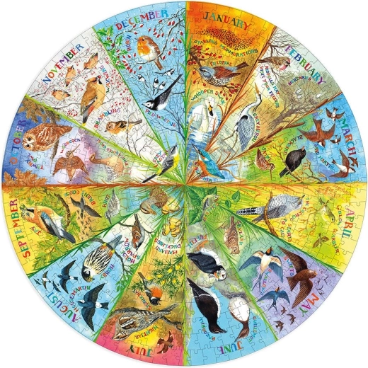 Puzzle rotondo Gibsons RSPB: Uccelli dell’anno (500 pezzi)
