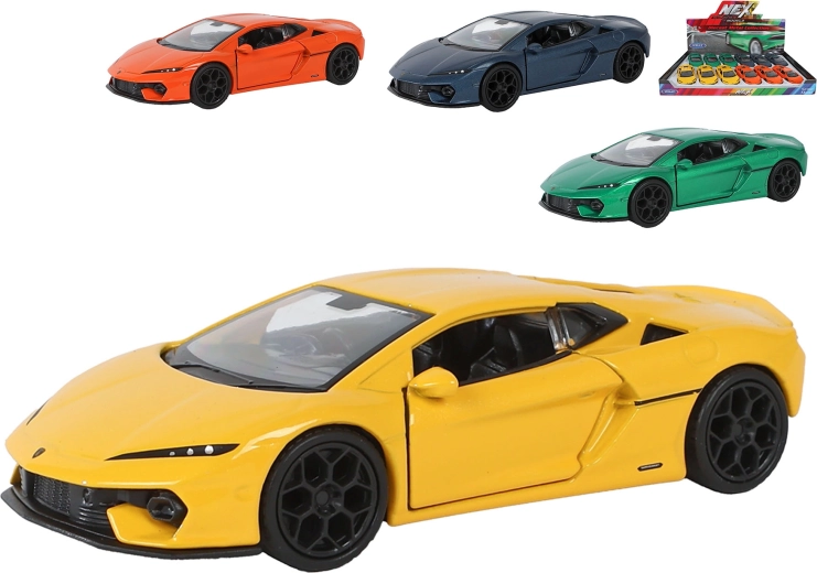 Modello d'auto in metallo Welly Lamborghini Temerario 1:36, 12 cm