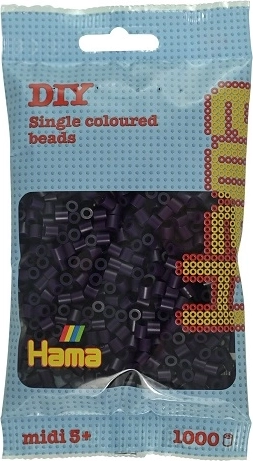 Perline da stirare Hama Midi nere 1000 pz