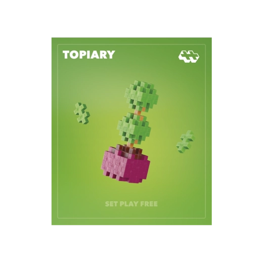 Plus-Plus fiori topiaria