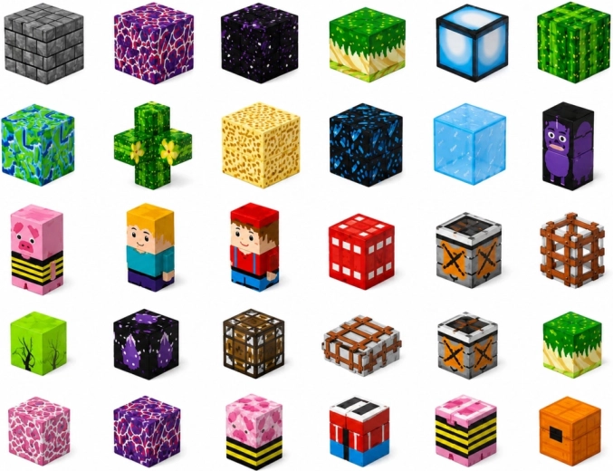 Mondo pixel ricco di varianti