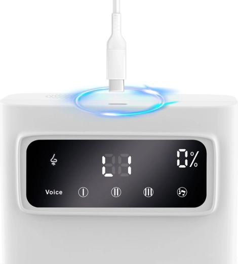 Comfort per il bambino: melodie, rumore bianco e luce LED