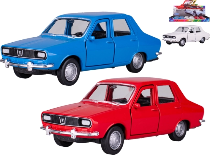 Modello d’auto in metallo Dacia 1300 1:34 Welly con motore a retrocarica