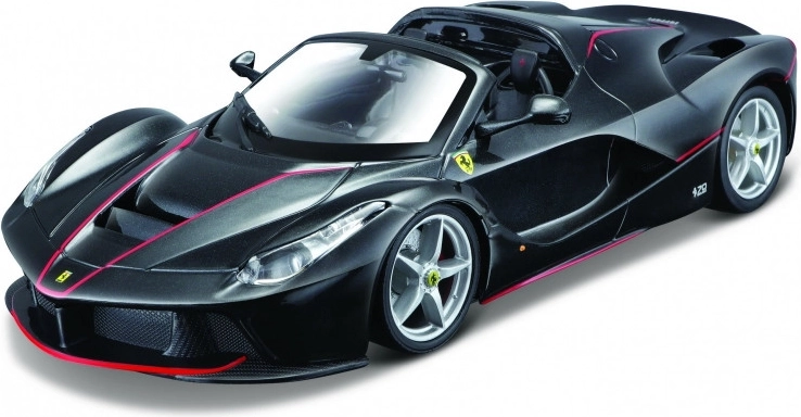 Modello Metallico Ferrari LaFerrari Aperta Nero 1:24 da Assemblare