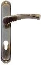 Ferramenta per porta Atena per cilindro 90 mm in finitura patina
