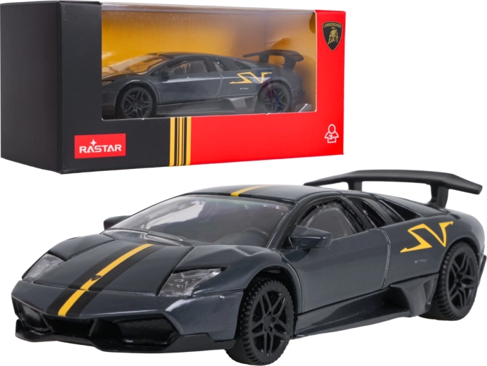 Modello in metallo Lamborghini Murciélago LP 670-4 SV Superveloce 1:43 grigio RASTAR