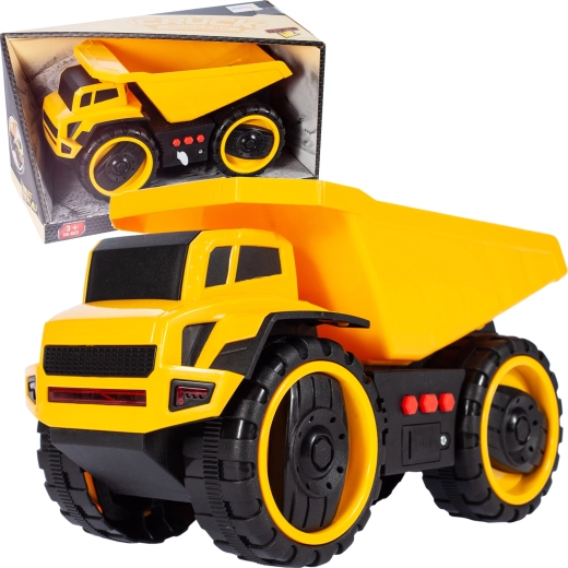 Camion ribaltabile con trazione, luci e suoni